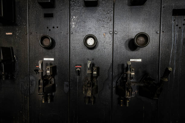 istock Power switches in an abandoned factory 692670252