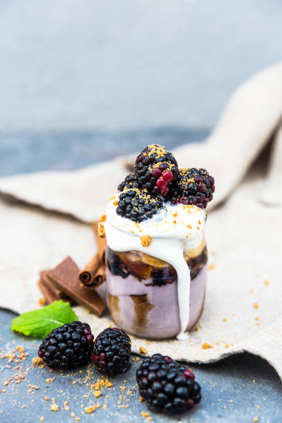 istock fresh black forest cherry dessert in a glass 692671080