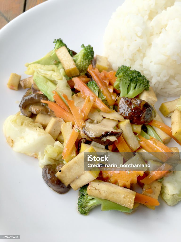 Stir Fried Tofu In Chinese Style Deep Fried Tofu With Gravy Sauce Stir