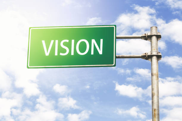 istock Vision Road Sign Against Blue Sky 692727784