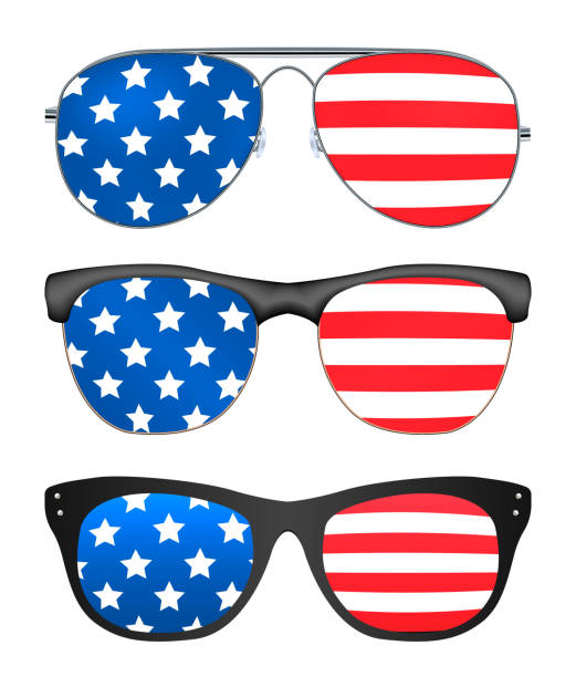 istock sunglasses with united states of america flag 692728242