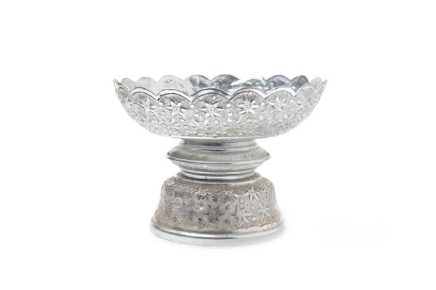 istock tray with pedestal with white background isolated 692731238