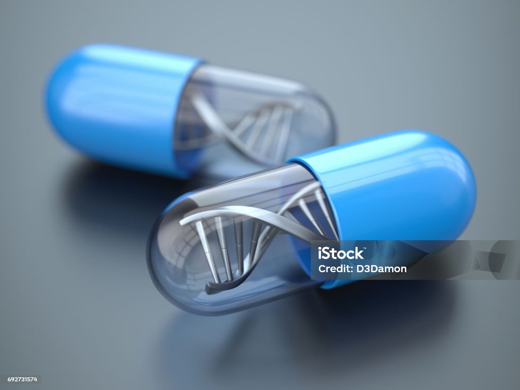 Concepto de medicina - Foto de stock de ADN libre de derechos
