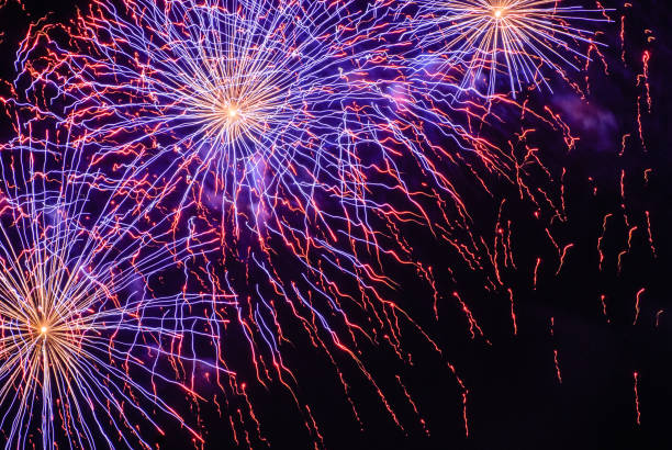 istock colorful fireworks brighten up the night sky 692739200