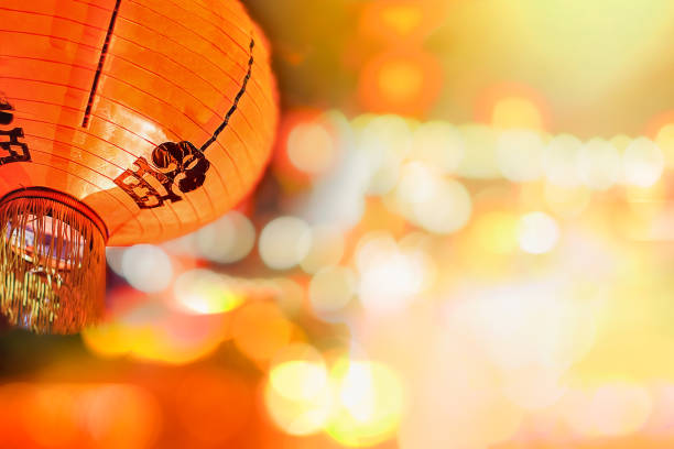 Chinese new year lanterns in china town.