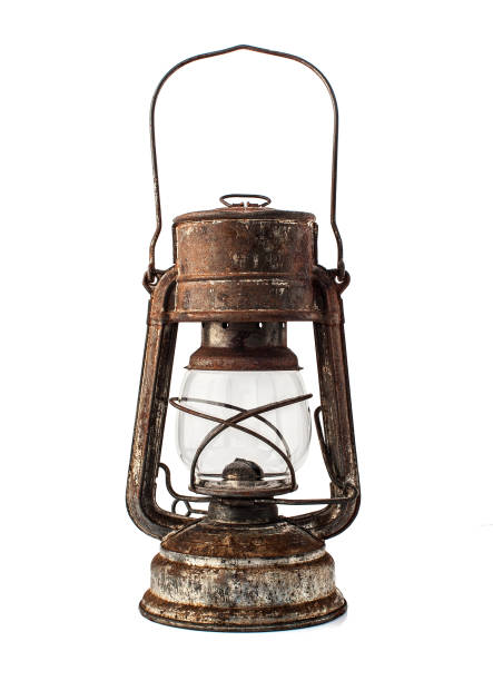 istock Kerosene oil lamp isolated on white background. 692741106
