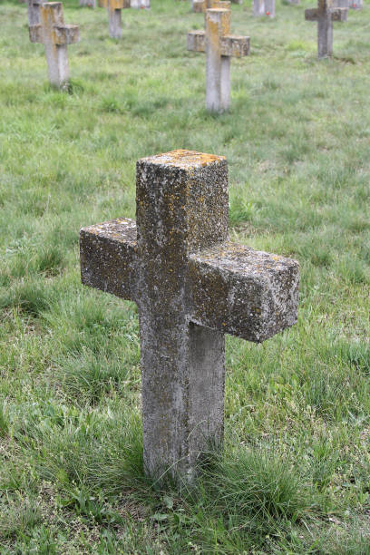 istock Old cross in the military cemetery 692746438