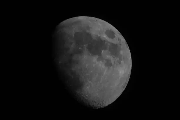 Quarter Moon June 2017 taken from the UK