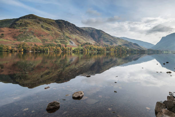 istock Stuning Autumn Fall landscape image of Lake Buttermere 692751658