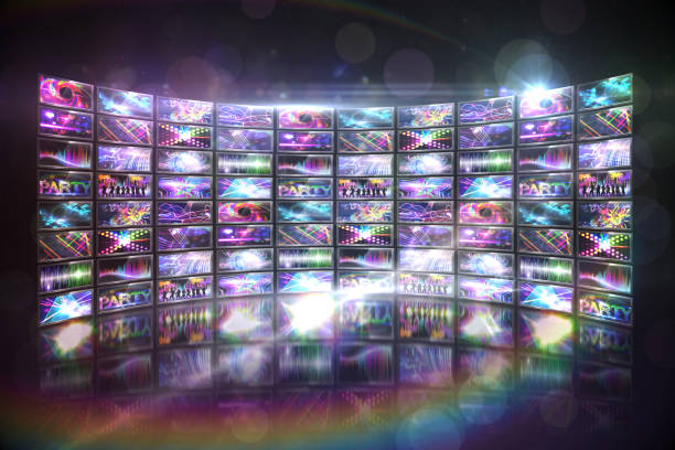 istock Screen collage showing disco images 692755660