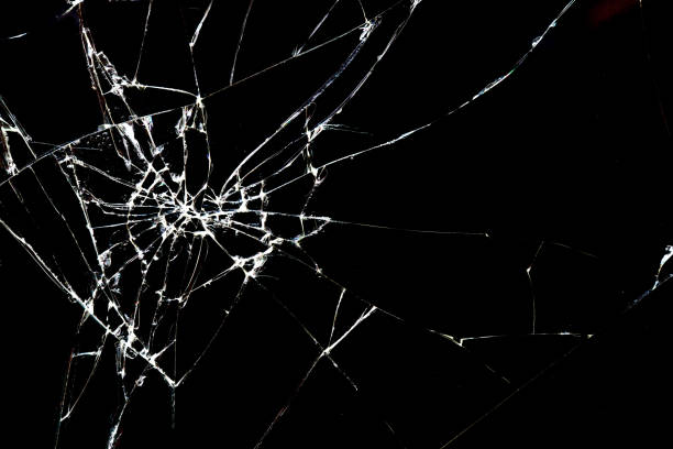 istock Brokan black glass 692761754
