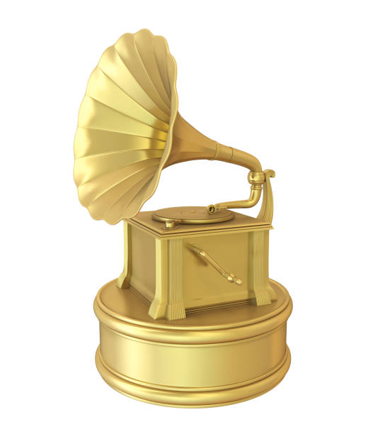istock Music Gramophone Trophy Award Isolated 692769362