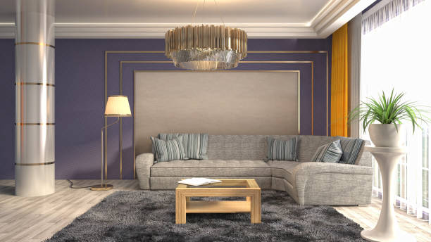 istock Interior living room. 3d illustration 692782018