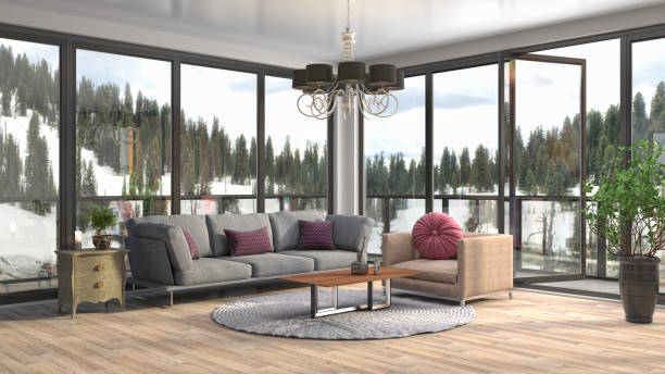 istock Interior living room. 3d illustration 692782054