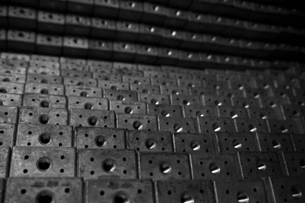 stack of stainless steel square tube in the factory