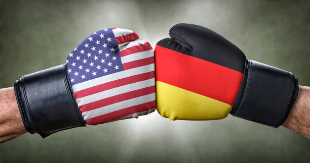 istock A boxing match between the USA and Germany 692790578
