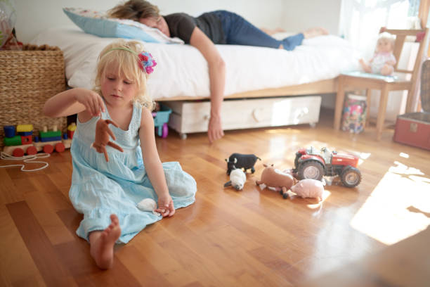 istock She's still full of energy compared to mom 692791356