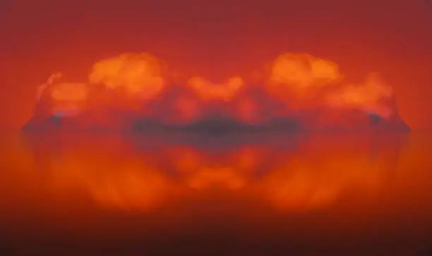 Firecloud artwork composing of an abstract sky