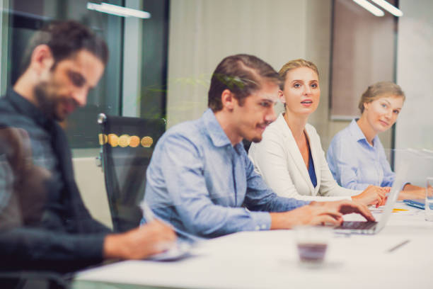 istock Business People Listening Presentation 692806142