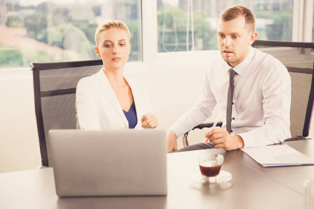 istock Business Team Working on Laptop in Office 692806164