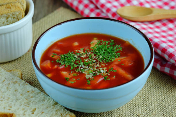 istock Healthy of tomato soup. 692806874