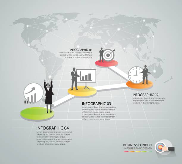 istock Design template infographic 4 options,  Business concept infographic can be used for workflow layout, diagram, number options, 692812394