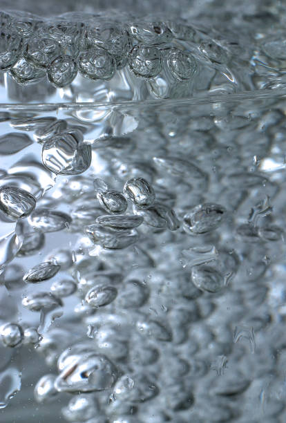 istock Close up view of the blue water bubble 692812490