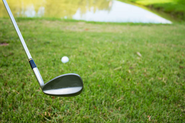 istock Golf club and ball in grass 692813286