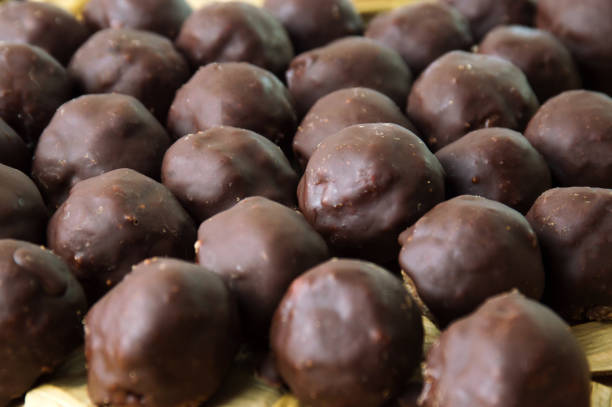 istock Bunch of chocolate truffles 692813472