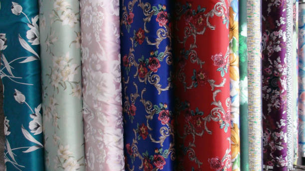 istock Multi Colors Of Chinese Silk Roll View In China 692826106