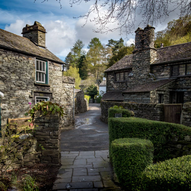 Grasmere cottages, Lake District, Cumbria, England