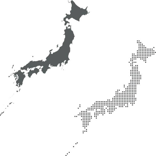 日本のマップ - 地図 イラスト点のイラスト素材／クリップアート素材／マンガ素材／アイコン素材