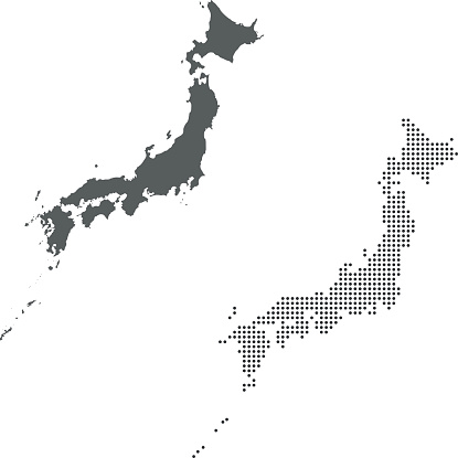 vector map of Japan