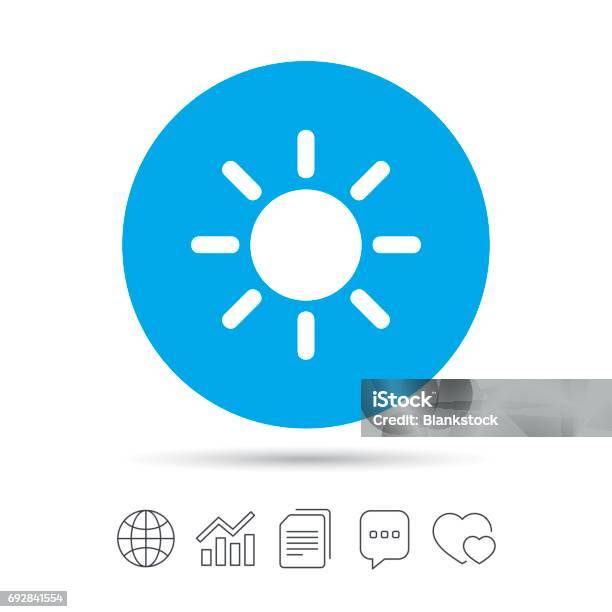 Sun Sign Icon Solarium Symbol Heat Button Stock Illustration - Download Image Now - Art, Badge, Bubble