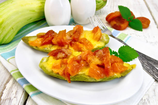 istock Courgettes in spicy sauce on towel 692844946