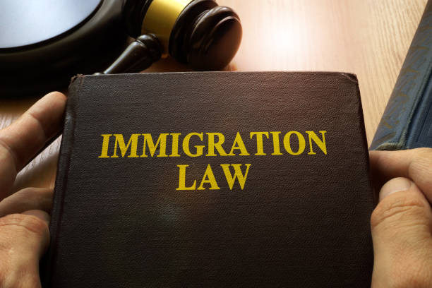 istock Immigration law on an office table. 692847916