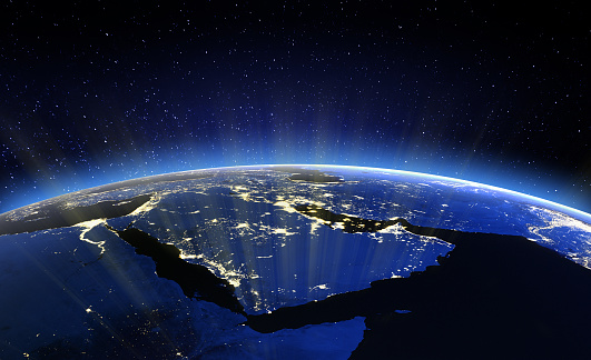 Medio Oriente. Elementos de esta imagen proporcionada por la NASA photo