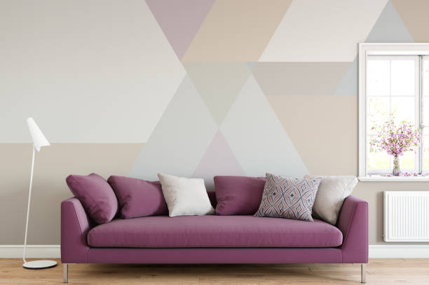 istock mock up wall interior. Scandinavian style. Wall art. 3d rendering, 3d illustration 692865468