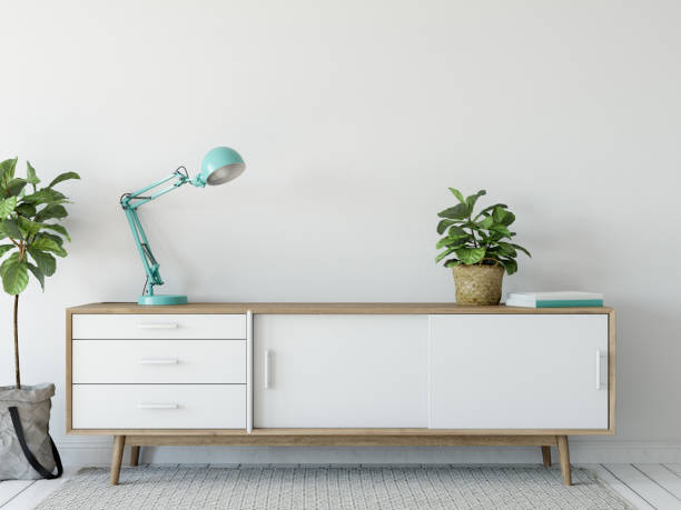 istock mock up wall interior. Scandinavian style. Wall art. 3d rendering, 3d illustration 692866256