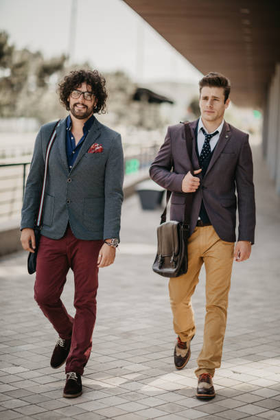 istock Handsome businessmen on the go 692866294