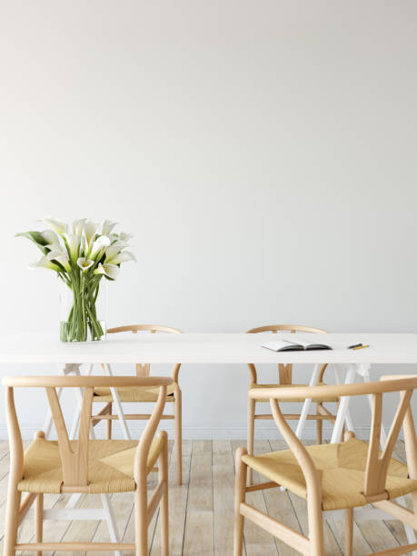 istock mock up wall interior. Scandinavian style. Wall art. 3d rendering, 3d illustration 692866326