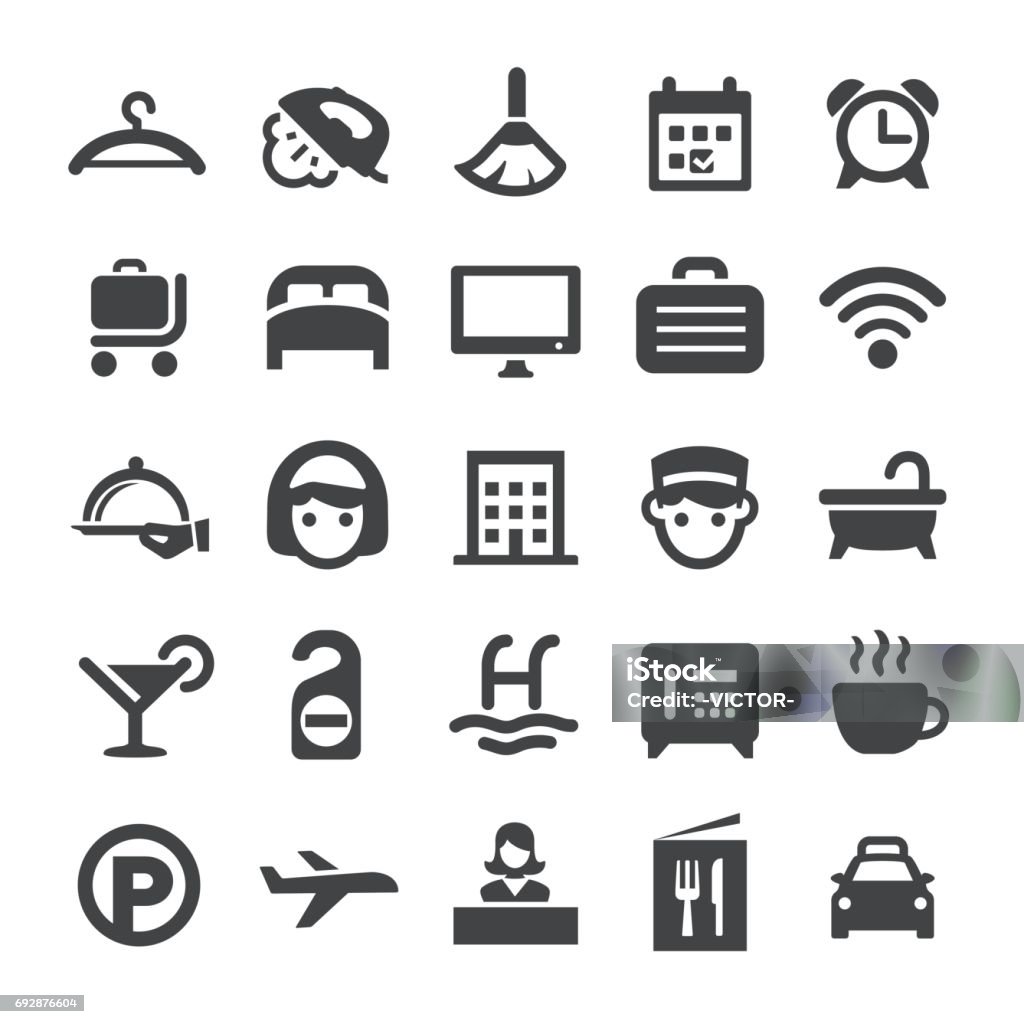 Hotel Icons - Smart Series Hotel Icons Hotel stock vector