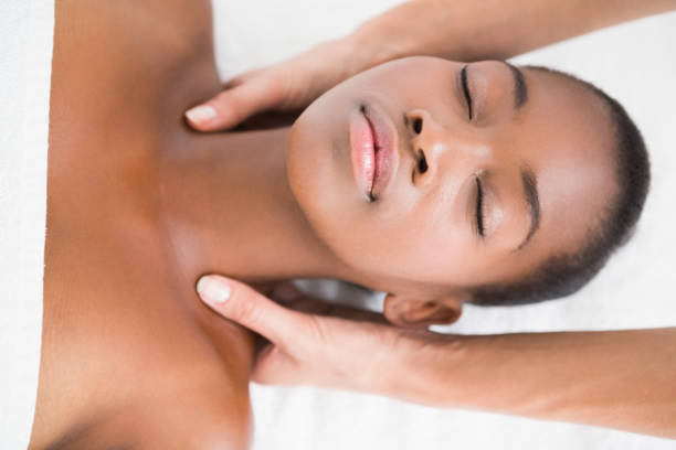 istock Pretty woman enjoying a shoulder massage 692880248