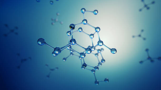 istock 3d illustration of glass molecules. Atoms connection concept. Abstract science background. 692883180