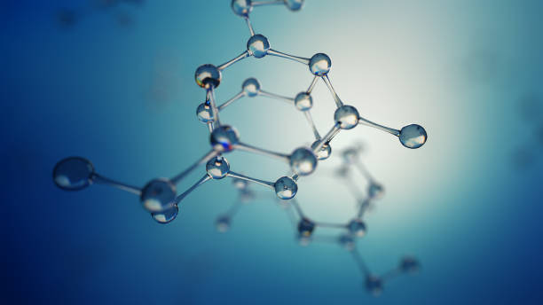 istock 3d illustration of glass molecules. Atoms connection concept. Abstract science background. 692883248