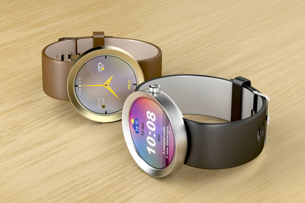 Silver and gold smart watches