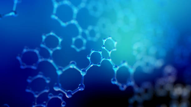 istock 3d illustration of glass molecules. Atoms connection concept. Abstract science background. 692883838