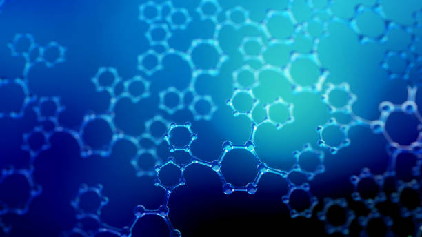 istock 3d illustration of glass molecules. Atoms connection concept. Abstract science background. 692883930