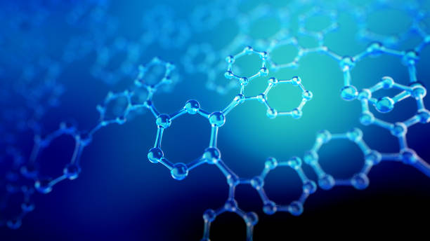istock 3d illustration of glass molecules. Atoms connection concept. Abstract science background. 692884108