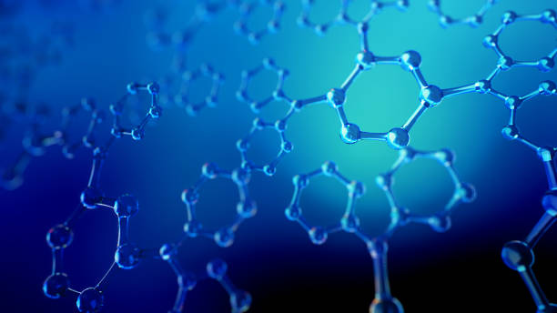 istock 3d illustration of glass molecules. Atoms connection concept. Abstract science background. 692886244
